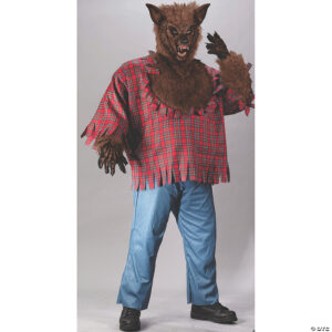 men-s-brown-werewolf-costume-plus-sizefw5732br.jpg Fun World Men's Brown Werewolf Costume for Halloween - Plus Size